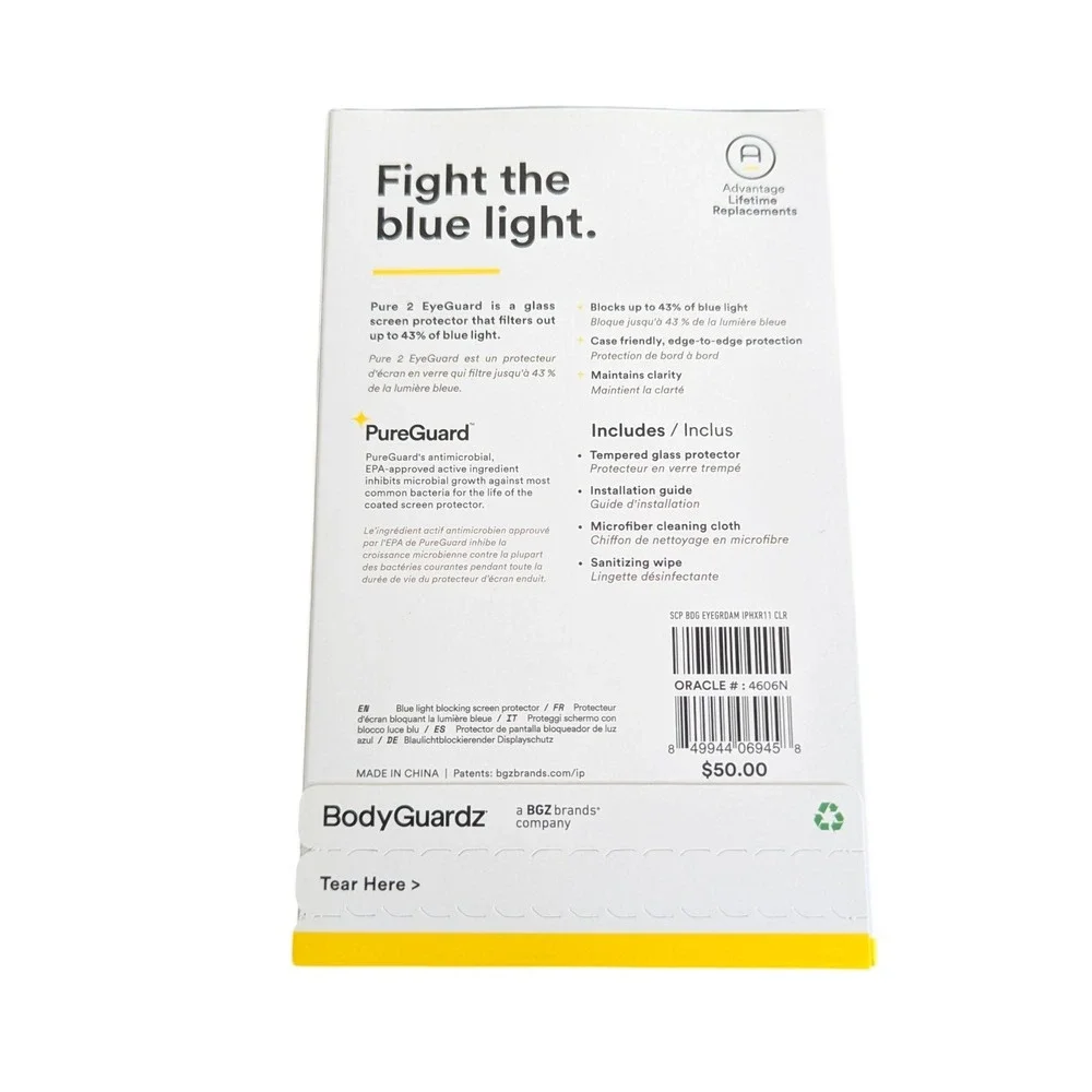 Mm3N 2-Pack!! BodyGuardz Blue Light Screen Protector iPhone 11 / XR – New in Box